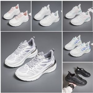 Zapatos de senderismo para hombre, nuevos zapatos planos para correr para mujer, suela blanda a la moda, blanco, negro, rosa, Bule, deportes cómodos Z1636 GAI Trendings 35 Wo