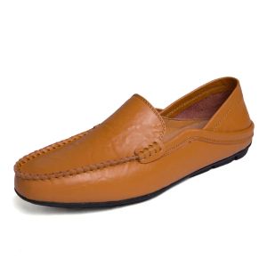 Chaussures hommes Pu Chaussures en cuir respirant Chaussures d'été Men de mocassins décontractés