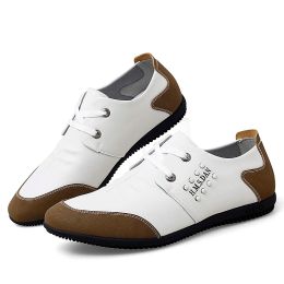 Chaussures Chaussures de golf masculines Chaussures en cuir décontractées Laceup