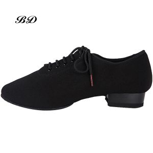 Schoenen Men Schoenen Beroep Latin Dance Shoes Ballroom Shoe Modern GB Waltz Vriendschap Soft Cowhide Premium Oxford Heel 2,5 cm BD 309