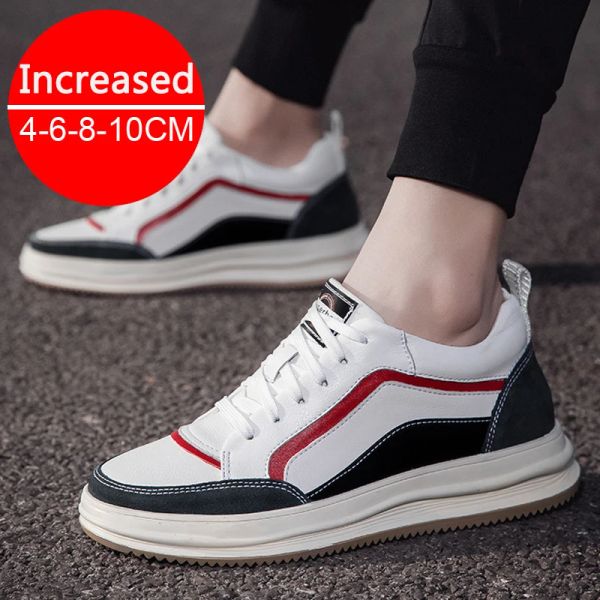 Zapatos para hombres zapatillas de elevador zapatos de elevador de 8 cm aumento zapatos adolescentes tacones escondidos tacones internos sports zapatos deportivos zapatillas de deporte