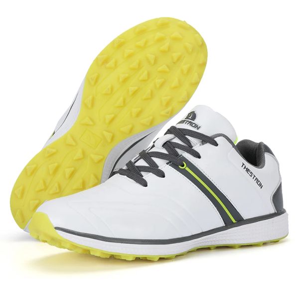 Zapatos hombres impermeables para hombre zapatos de golf de golf profesionales calzado ligero de golf de golf de golf de golf de zapatillas de deporte atlético marca