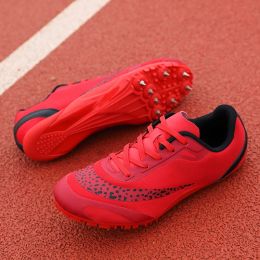 Chaussures hommes femmes piste et champ de chaussures Chaussures Athlète professionnel courir les chaussures d'entraînement à ongles de suivi Sneakers