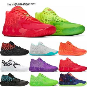 Chaussures Hommes Ball MB.01 Basketball Mb01 Baskets UFO Queen City Pas d'ici Vert Gecko Galaxy Rick et Morty Rock Ridge Red Man Baskets Lamelo shoeMB.01