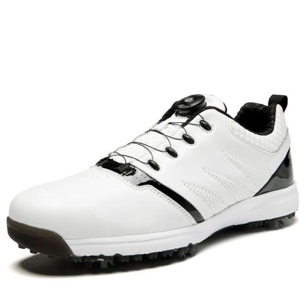 Zapatos nuevos zapatos de golf para hombres para hombres impermeables sin aliento entrenamiento de golf de golf zapatos para hombres zapatos deportivos de alta calidad 3845 yardas