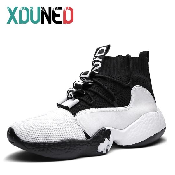 Zapatos Nuevo moda de hombres de alta calidad zapatillas de baloncesto de alta top para hombres al aire libre botas de tobillo de deportes hombres cómodos 3948