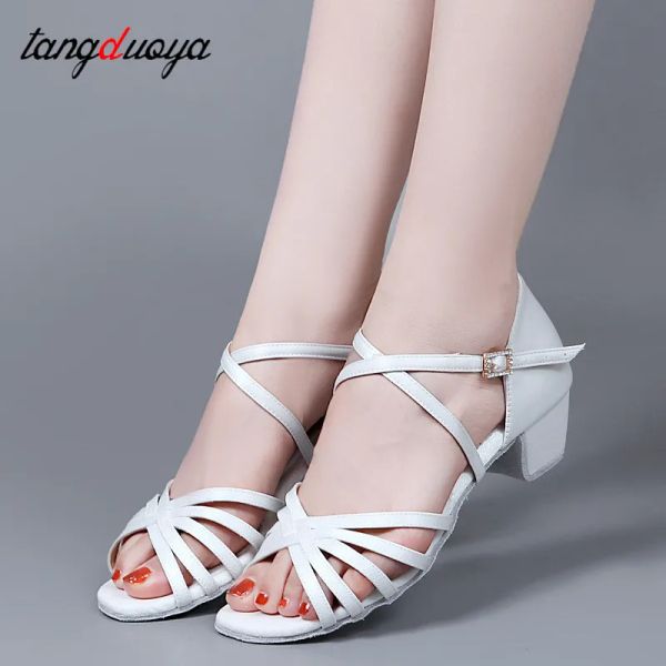 chaussures nouvelles filles latin dance chaussures salsa salsa chaussures de danse talons bas enfants tango salsa sandals chaussures de danse pour femmes