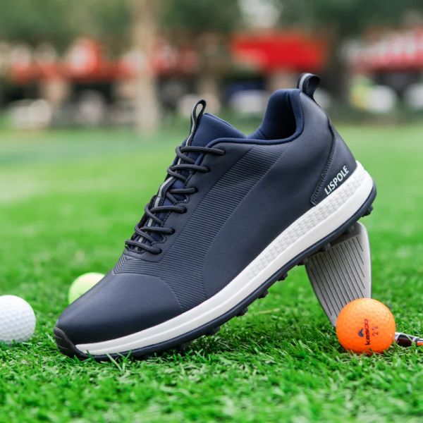 Zapatos nuevos zapatos de golf para hombres grandes talla 4047 cómodas zapatillas de golf con zapatos antideslizantes al aire libre calzadas para caminar