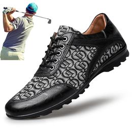 Schoenen Nieuwe Lxury Golfschoenen Spikes Men Size plus 3748 Golfschoenen Ademwarten Wandelschoenen voor golfers Anti Slip Sport Sneakers