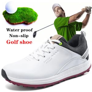 Schoenen Nieuwe herenleer Professionele golfschoenen Heren Outdoor Golf Training Schoenen Heren golfschoenen