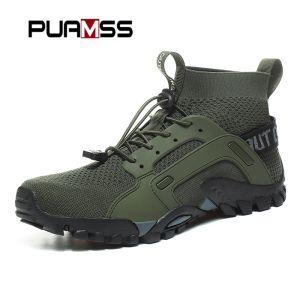 Schoenen Nieuwe mesh Ademende wandelschoenen Heren Sneakers Outdoor Trail Trekking Mountain Klimmen Sportschoenen voor mannelijke grote size 3847