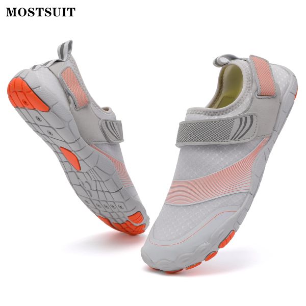 Zapatos nuevos de secado rápido para nadar, zapatos acuáticos para hombre, playa, aguas arriba, zapatos acuáticos para mujer, zapatillas de deporte al aire libre descalzas para Yoga, caminar, correr en el mar