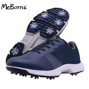 Schoenen Nieuwe waterdichte golfschoenen Men Men Big Size3948 Professionele golfkleding Spikes Walking Sneakers Golfers Hoge kwaliteit Herenschoenen