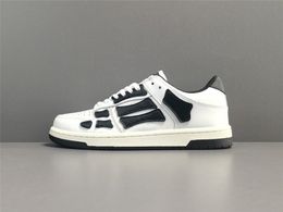 Zapatos Lo más nuevo Skel Bones Low Top Leather Sneakers Hombre Esqueleto Azul Rojo Blanco Negro Verde Entrenadores Hombres Diseñador al aire libre Deportes