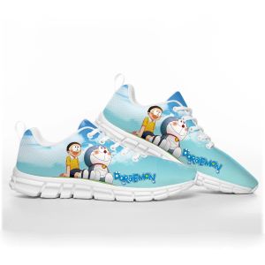 Chaussures Nobita Nobi Doraemon Cartoon Sports Chaussures Mentilles pour adolescents pour femmes