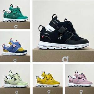 Shoes on Cloud Kids Toddlers Sneakers White Lucky Green All Black Midnight Navy University Gold Hyper Royal Boys Girls Designer