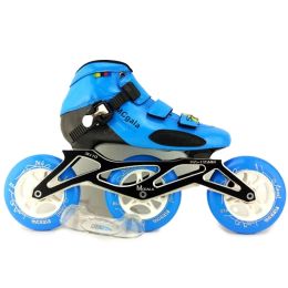 Schoenen Originele McGala Speed Inline Skates 3x110mm Wheels Carbon Fiber Boots Competition Roller Skating Shoes Marathon Racing Patines