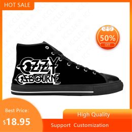 Chaussures Ozzy Osbourne Rock Rock Band Music Horror Gothic Cool Casual Cascs Chaussures High Top Confortable Breatte 3D Print Men Femme Sneakers