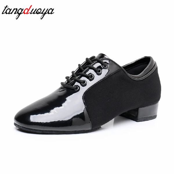 zapatos zapatos de baile de cuero patente para hombres zapatos de baile latino moderna baile de baile zapatos de baile de baile hombres zapatos de baile nacionales