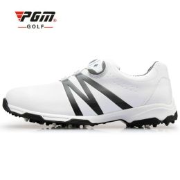 Chaussures pgm marques nouvelles chaussures de golf hommes super cuir chaussures de sport en cuir imperméables chaussures anti-dérapage pour la taille masculine 3945 1 paire
