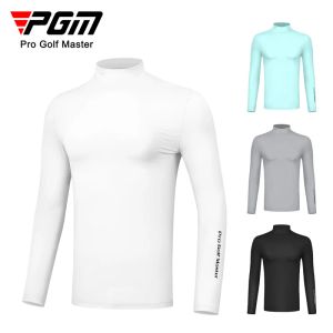 Schoenen PGM Golf Heren Zonnebrandcrème Shirts Ice Silk Lange Mouw UV Bescherming Cool Adembatten High Elastic Sports Training Clothing YF488