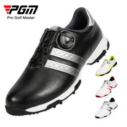 Chaussures PGM Golf Sneakers imperméables pour hommes avec lacet sans glissement et ongle antidérapant peut rester plus régulièrement