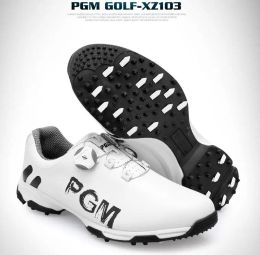 Schoenen pgm golfschoenen heren waterdichte schoenen dubbele patentschoenen roterende schoenveters antislipzolen