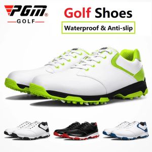 Schoenen PGM Leisure Men Walking Draag mannelijke waterdichte ademende golfschoenen lichtgewicht antiskidding training trainers voor golfers