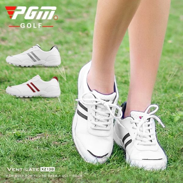 Chaussures pgm femmes chaussures de golf anti-aslip bourdonnant golf baskets dames super fibre chaussures imperméables