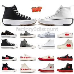 Envío gratis Zapatos plataforma 1970 amor Negro blanco rojo Todo para Star Grandes ojos cdg Entresuela Jam chuck Triple Alto Bajo Nombre conjunto 70 Hombres Mujeres