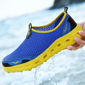 Zapatos que se secan los zapatos de agua de los hombres que secan los zapatos de natación livianos para hombres zapatillas de agua de agua antislip, zapatillas impermeables machos 2023