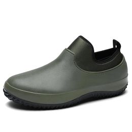 Zapatos Aceite resistente a los hombres Sandalias de cocina Chef Restaurante Restaurante Jardín Implaz de trabajo de seguridad