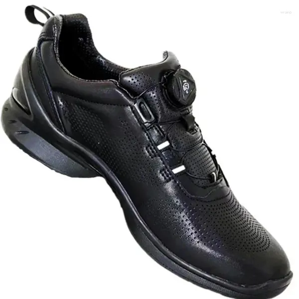 Zapatos para correr informales 944 otoño hombres negro cuero genuino correr zapato deportivo hombre cordones rápidos jogging hombres 66335