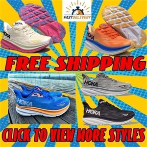 Zapatos corriendo hokah hokahs zapatos clifton 9 mujeres triple negro arena costera bondi 8 bellwether azul Castlerock Trainer al aire libre 36-45 Tamaño Rojo Confort amarillo naranja