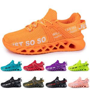 Chaussures Running Men Discount Trainer pour femmes triple noir blanc rouge jaune violet vert bleu orange rose clair respirant extérieur sport sne 74