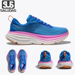 Chaussures Saludas Bondi 8 baskets d'origine pour hommes chaussures de course légères amortissants non glissants extérieurs Marathon Road Running Sneakers