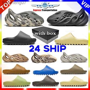 Chaussures Sandales Designer Ye Formateurs Été Slider Hommes Mode Yez avec Os Blanc Résine Sable Plage Hommes Femmes Sandalias Onyx Bone DHgate 240223