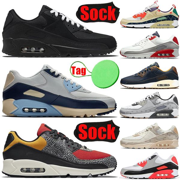 Chaussures Chaussures Sandales avec Sock Tag Hommes Femmes Running Triple Noir Blanc Shimmer Polka Safari Infrarouge Bleu Void Cork Camo Hommes Baskets Sport Baskets Respirant