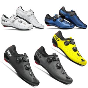 Chaussures sidi génie 10 chaussures de route ventilateurs de route en carbone chaussures de road serrures chaussures de cyclisme chaussures