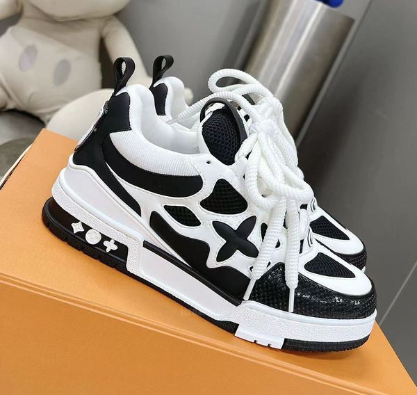 Chaussures Skate Sneakers Femmes Mesh Abloh Plateforme Virgil Maxi Lace-Up Runner Trainer Pain