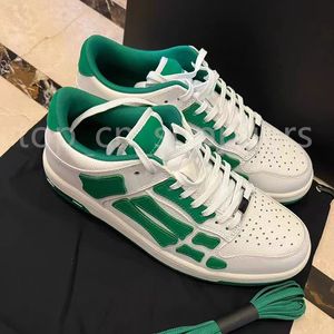 Chaussures Skel Low Great en cuir authentique os de baskets squelette Applique supérieure supérieure à coureur bas Sports Men Sneakers