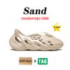 Designer Slippers slider Foam Runner Vermillion Mineral Blue Onyx Pure Sandals Slide Slipper Ochre Bone Resin Clog Desert Ararat runr slides shoe 10A Taille 35-45