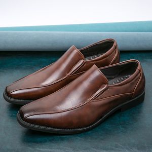 Schoenen Solid Color Loafers Men Punt