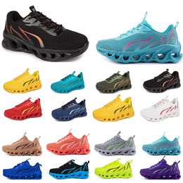 Schoenen Leerschoenen Women Running Men Mode Sport Geschikte Sneakers Leisure Veter-up kleur Zwart Wit Blokkering Antiskid Big Size 818 4 67