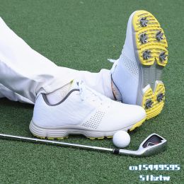 Chaussures Spring Summer Men de golf Chaussures professionnelles imperméables pour hommes de golf baskets sport 2021 New Brand Golf Trainers