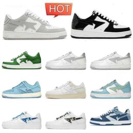 Chaussures stas bapestass sk8 low noir camo camouflage bleu vert rose daig beige borgogne gris mens entraîneurs de femmes baskets extérieures