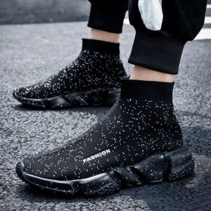 Zapatos Summer Black Socks Sneakers Men Slip On Sports Shoes Man Flats Fashion Unisex Breathable 2023 Adulto Mujer casual Zapato gran tamaño