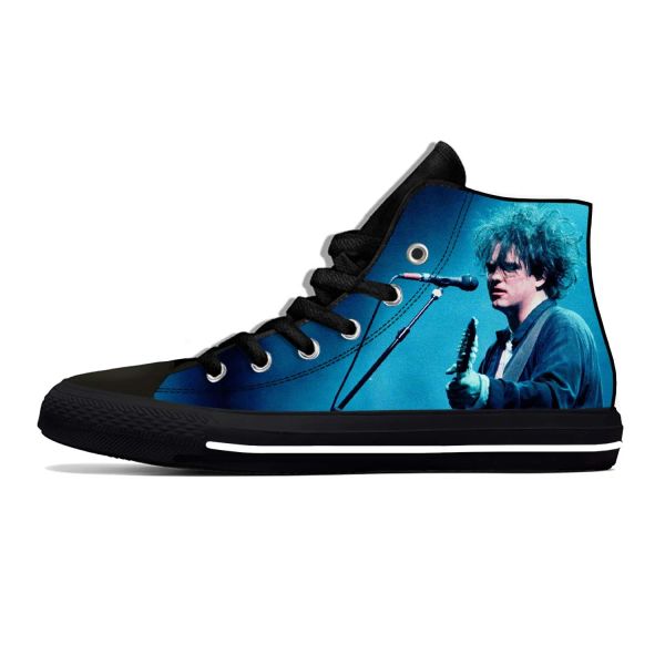Chaussures Summer Cure Rock Band Robert Smith The Music Singer Shoes Casual Shoes High Top Lightweight Board Shoes Breathable Men Women Sneakers