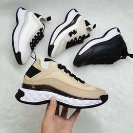 Schoenen Zomer Papa Dames Splicing Casual Sport Kleine Witte Dikke Bodem Licht Zeng Hoog