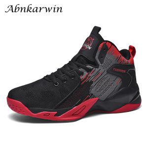 Chaussures Summer Men Mesh Basketball Chaussures High Top Sneakers Unisexe Sports 2022 Plus Taille Dropshipping